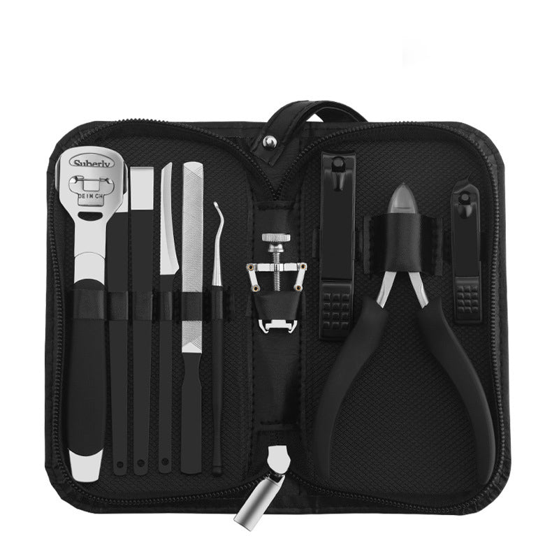 Stainless Steel Manicure Set with Nail Clippers & Pliers