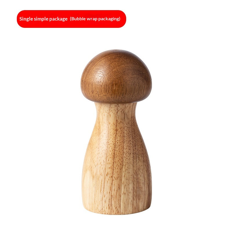 Solid Wood Salt and Pepper Grinder Set - Acacia & Oak Finish, Modern Kitchen Accessory