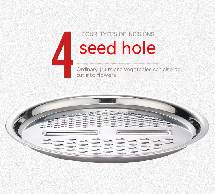 Multi-Function Stainless Steel Grater for Kitchen Storage - Silvery 24cm-30cm