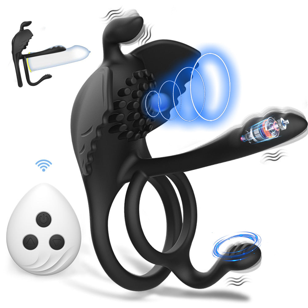 Wireless Remote Control Ring for Home & Garden Storage - Black, Light Blue