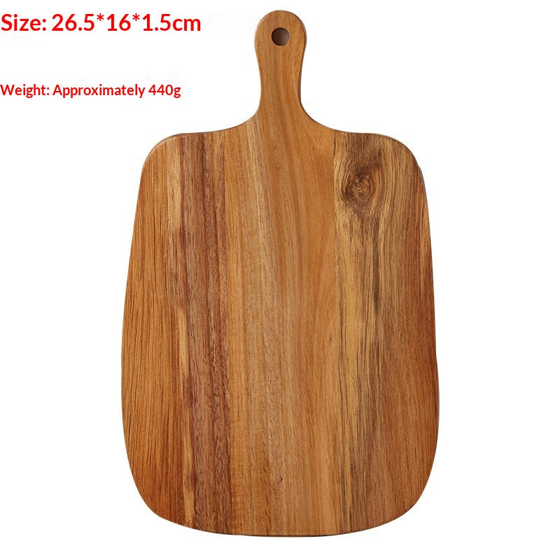 Ash Wood Breadboard with Handle - Irregular Shape, Multiple Sizes