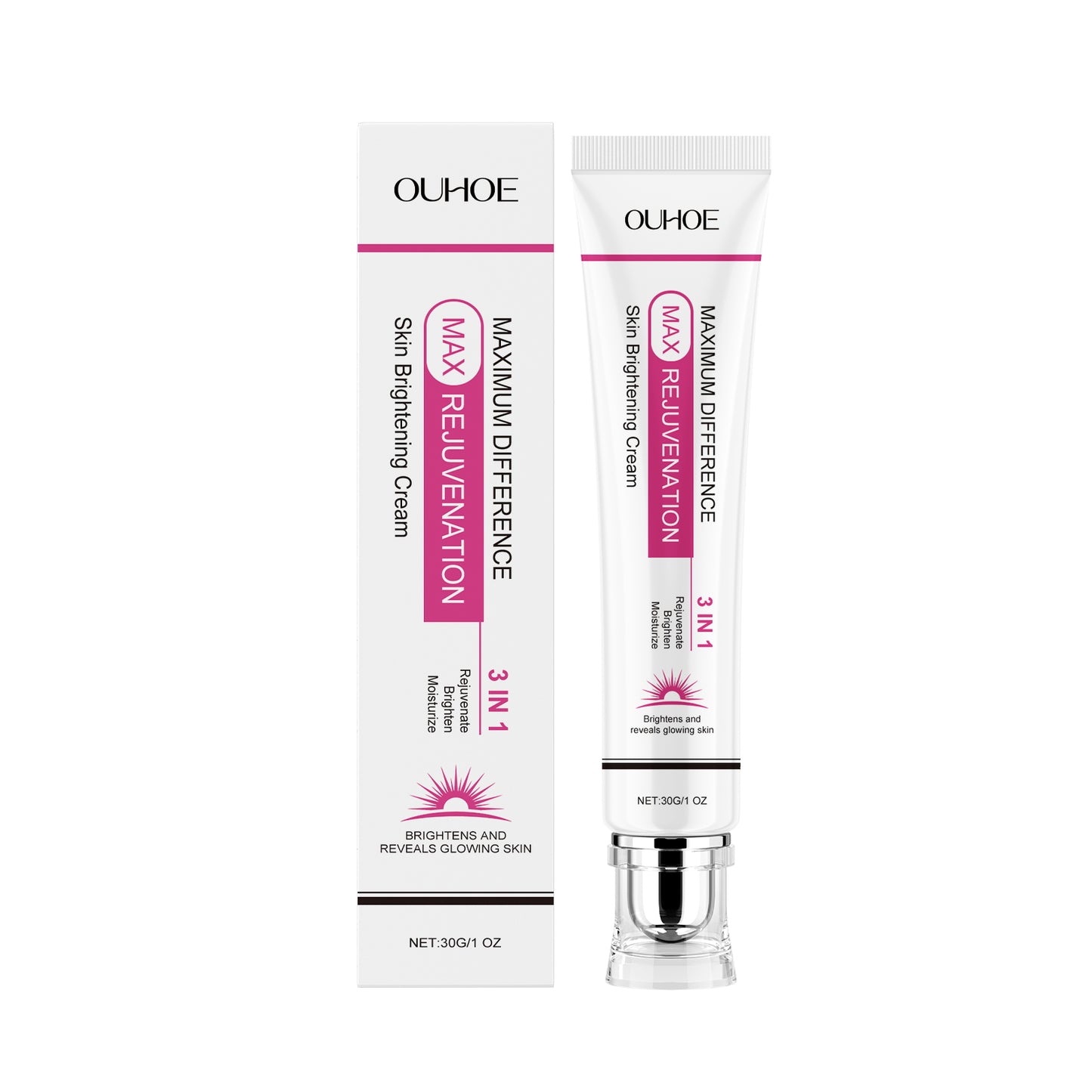 Brightening Facial Cream with Vitamin C & Hyaluronic Acid - 30g