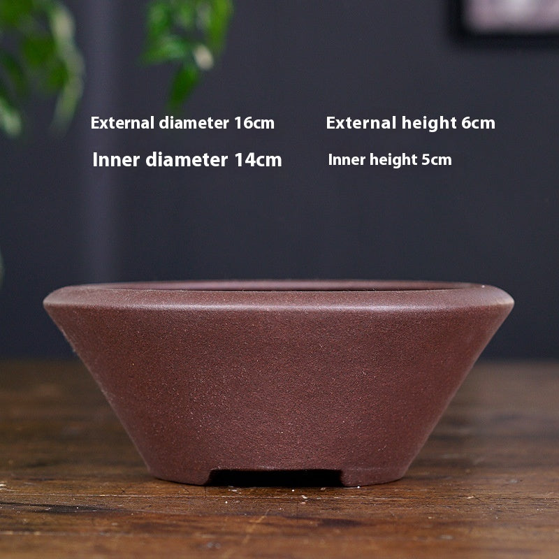 Breathable Ceramic Flower Pot for Home Garden Office Balcony - Multiple Colors