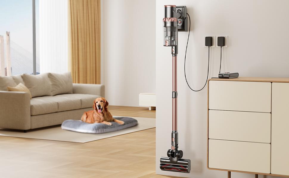 Wireless Handheld Pet Hair Vacuum Cleaner with Strong 45KPa Suction and Touch Display