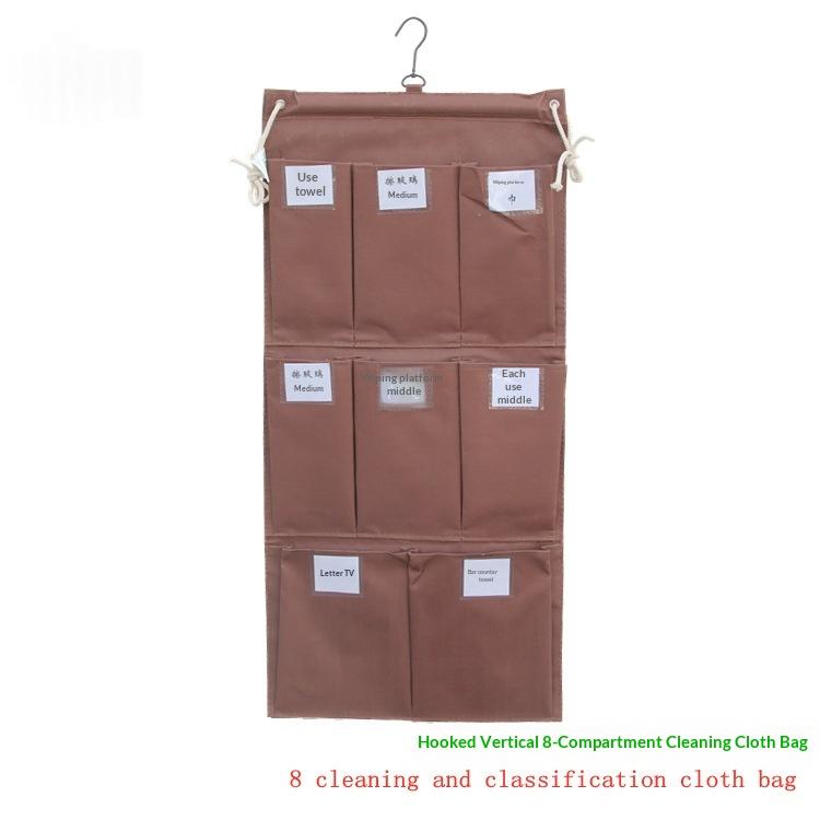 Multi-Functional Home Linen & Cleaning Cart with Hanging Cloth Bag