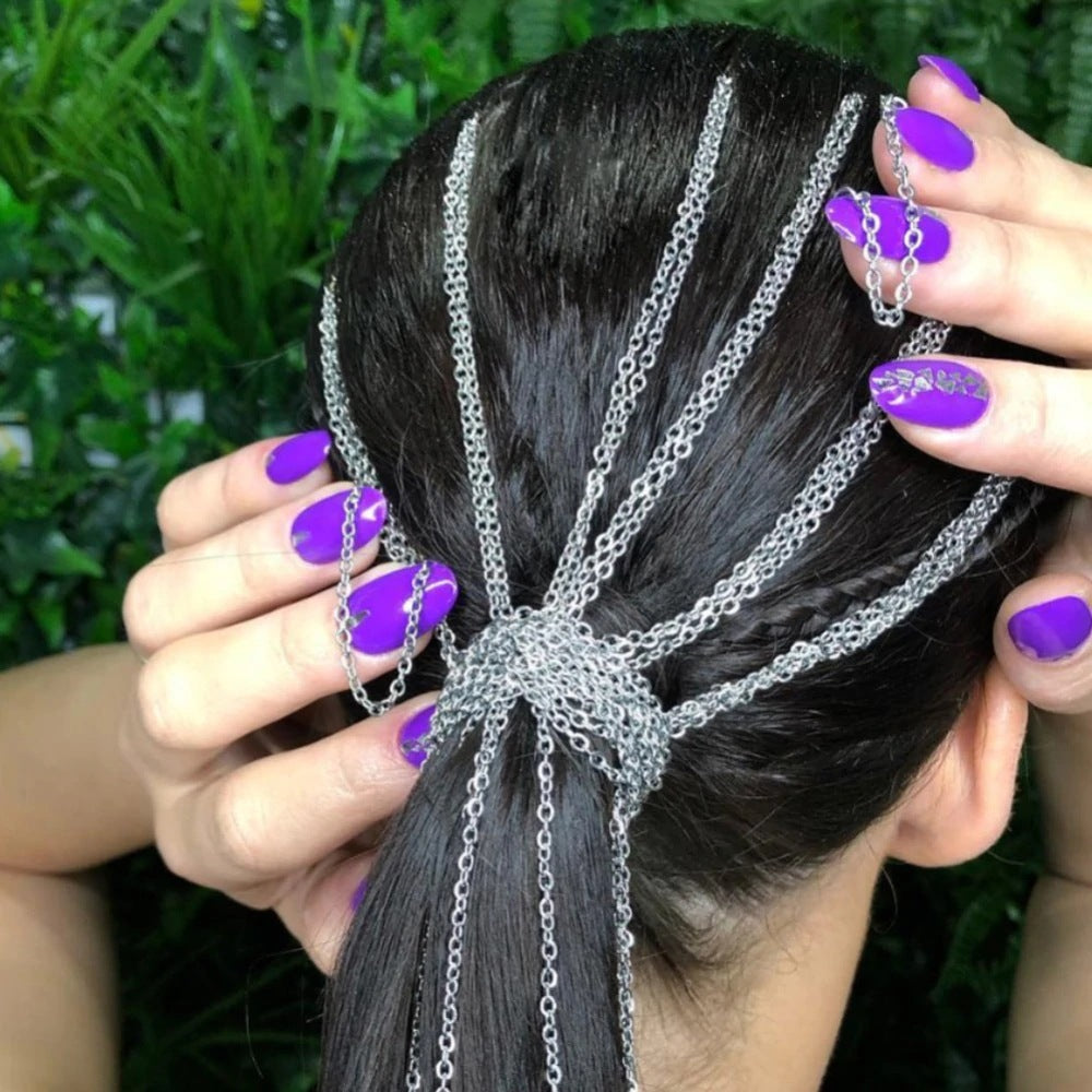 Braided Hair Chain Accessory – Unisex