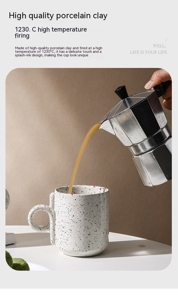 Hand Painted Ceramic Mug - Coffee, Milk, Breakfast Cup - Multiple Colors & Capacity