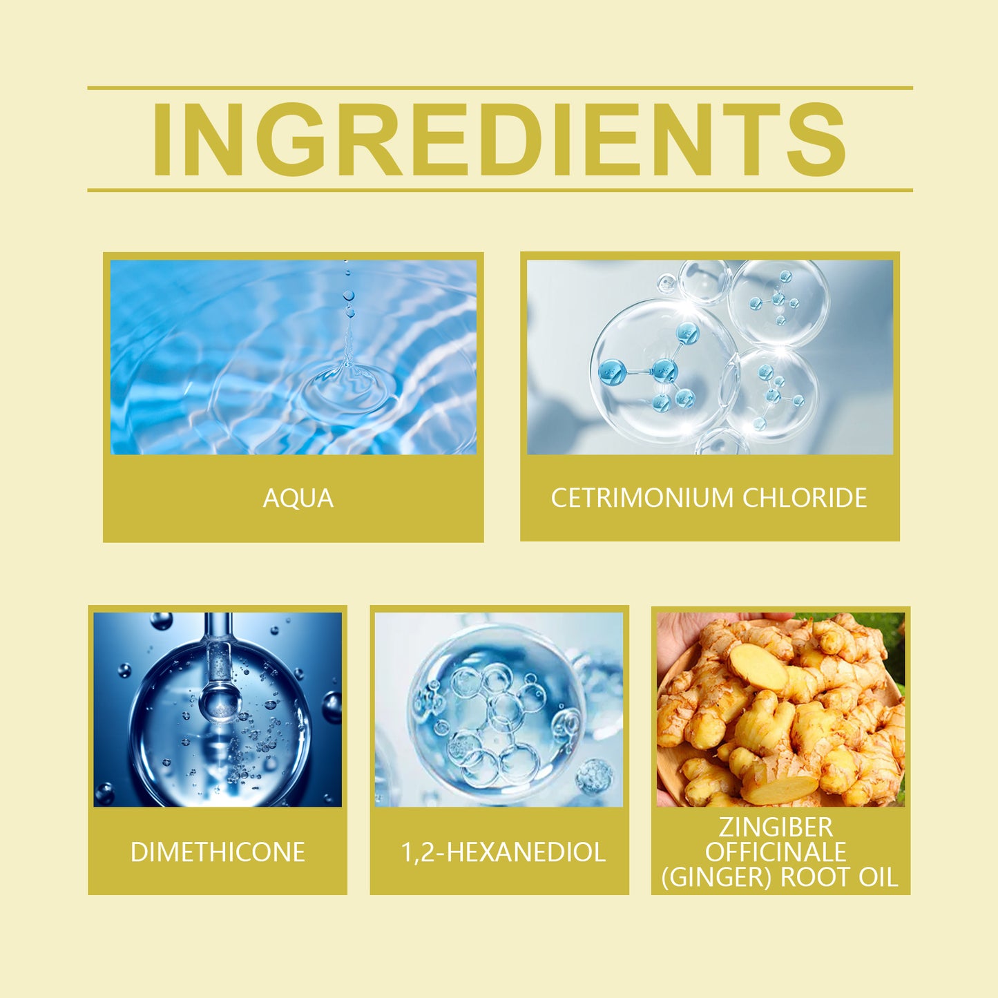 Ginger and Rosemary Hair Conditioner for Dry Hair Repair and Frizz Control