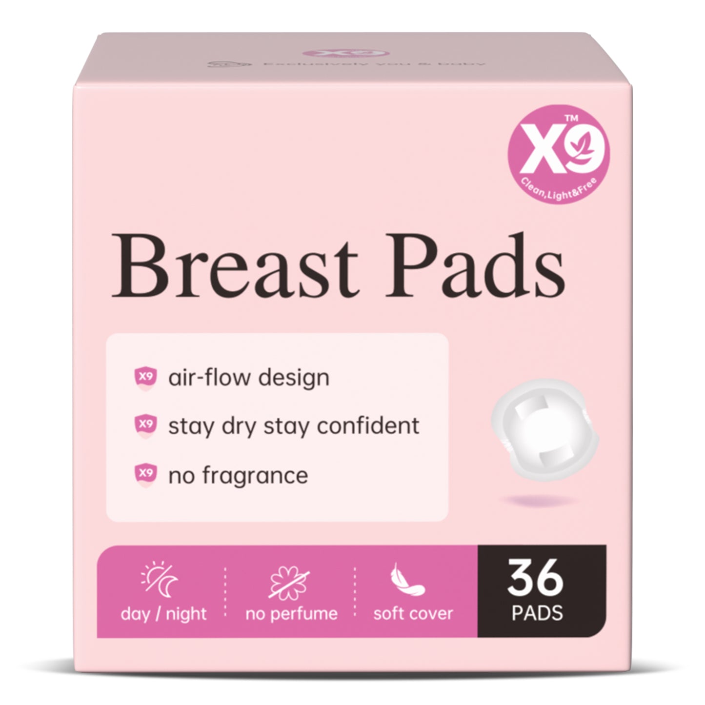 Disposable Breast Pads for Nursing Mothers - 115mm, 864 Count