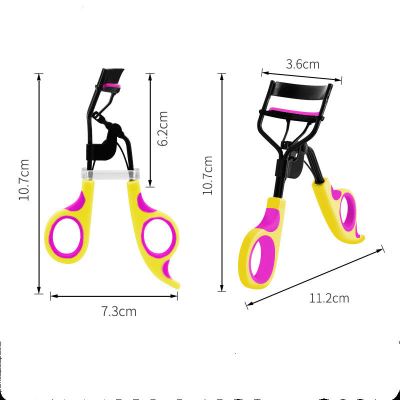 Double Color Eyelash Curler Aid for Women - Portable Makeup Tool