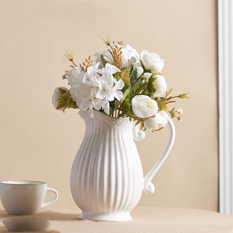 Ceramic Modern Vase for Living Room Floral Decor - Multi Styles