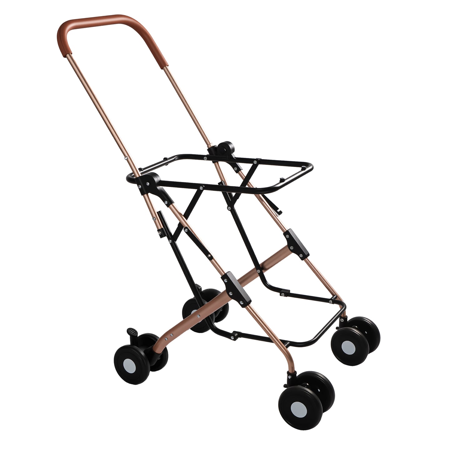 Double Pet Stroller for Dogs and Cats - Foldable, 3-in-1 Carrier with Shockproof Wheels