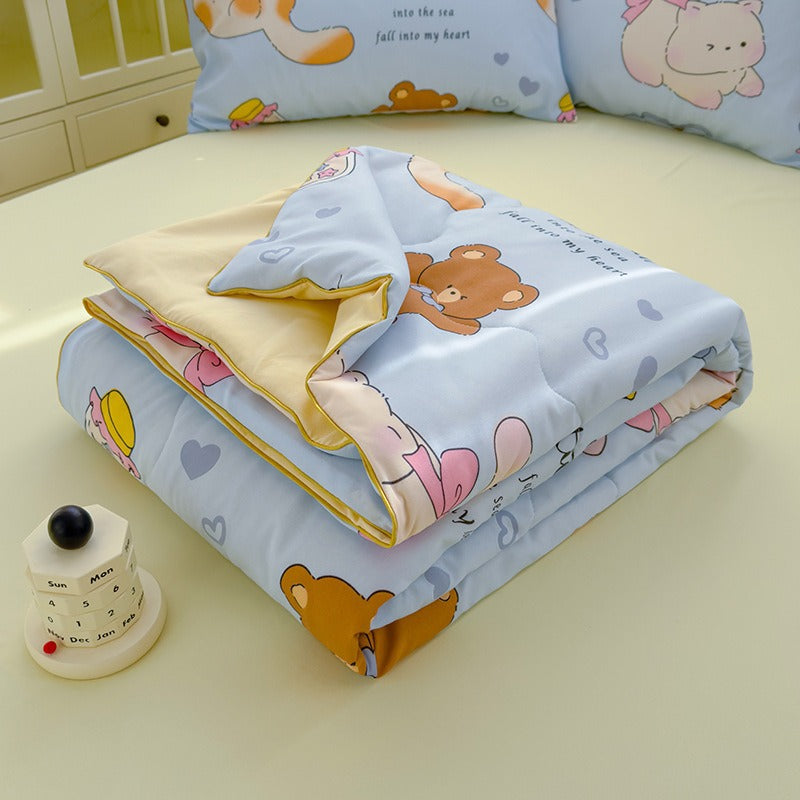 Cotton & Soybean Fiber Summer Quilt - Multiple Sizes & Patterns