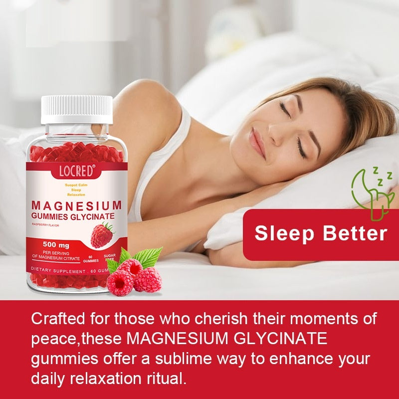 Magnesium Gummies 60 Pieces - Mineral Supplements for Health & Wellness