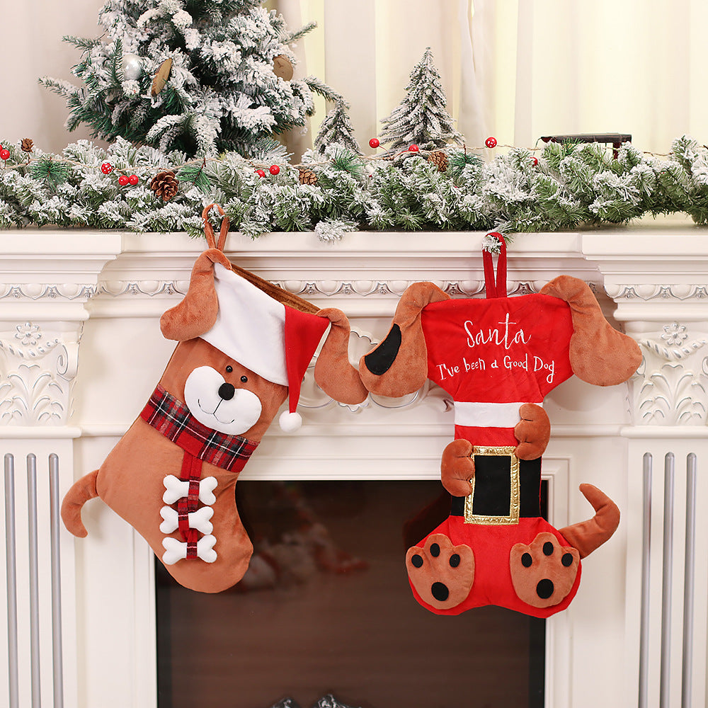 Christmas Stockings Set - Cute Cartoon Designs for Holiday Decor