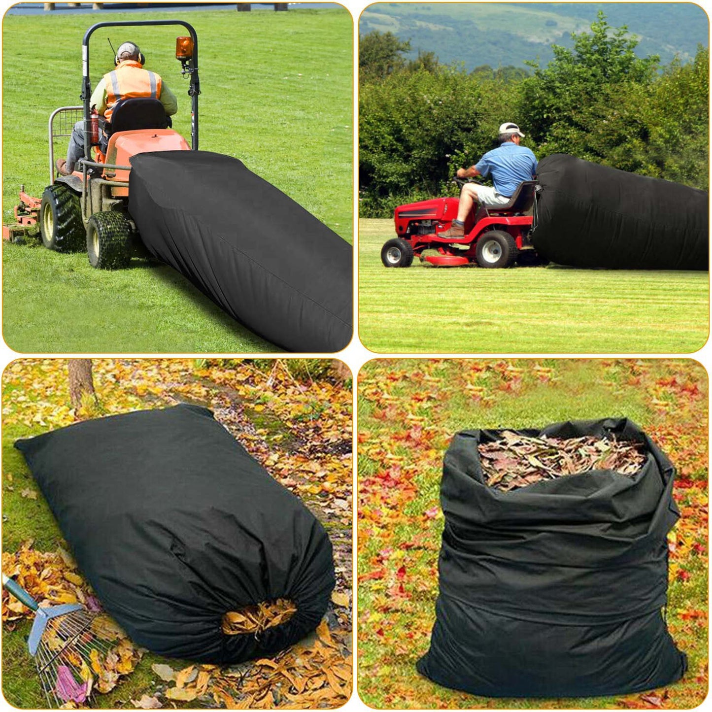 1Pc Lawn Tractor Leaf Bag 54 Cubic Feet Standard Garden Waste