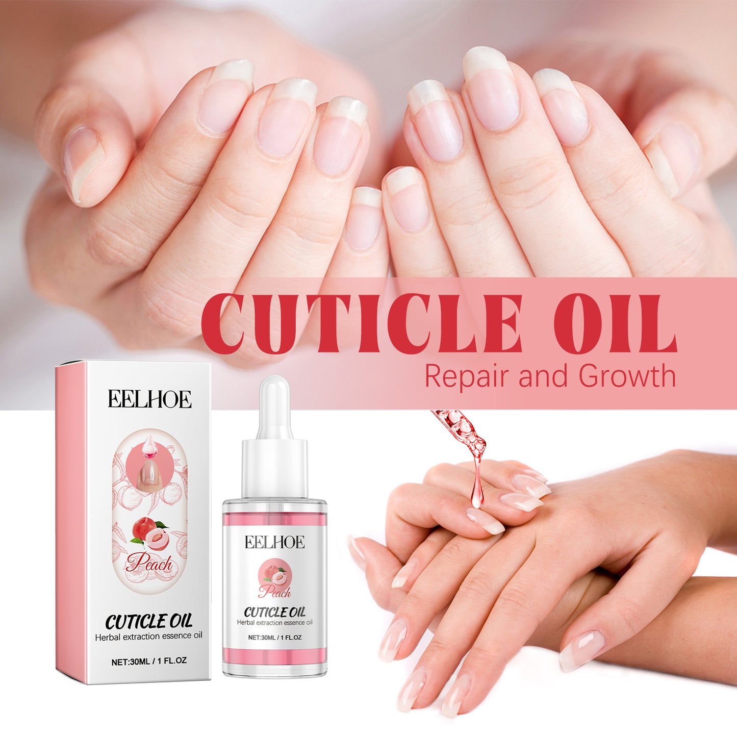Nourishing Cuticle Oil for Dry Nails - 30ml Moisturizing Nail Treatment