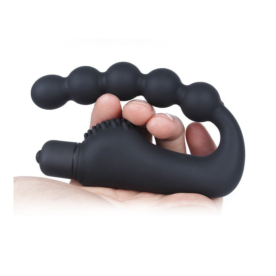 Silicone Prostate Massager with Vibration - Flexible Ergonomic Design