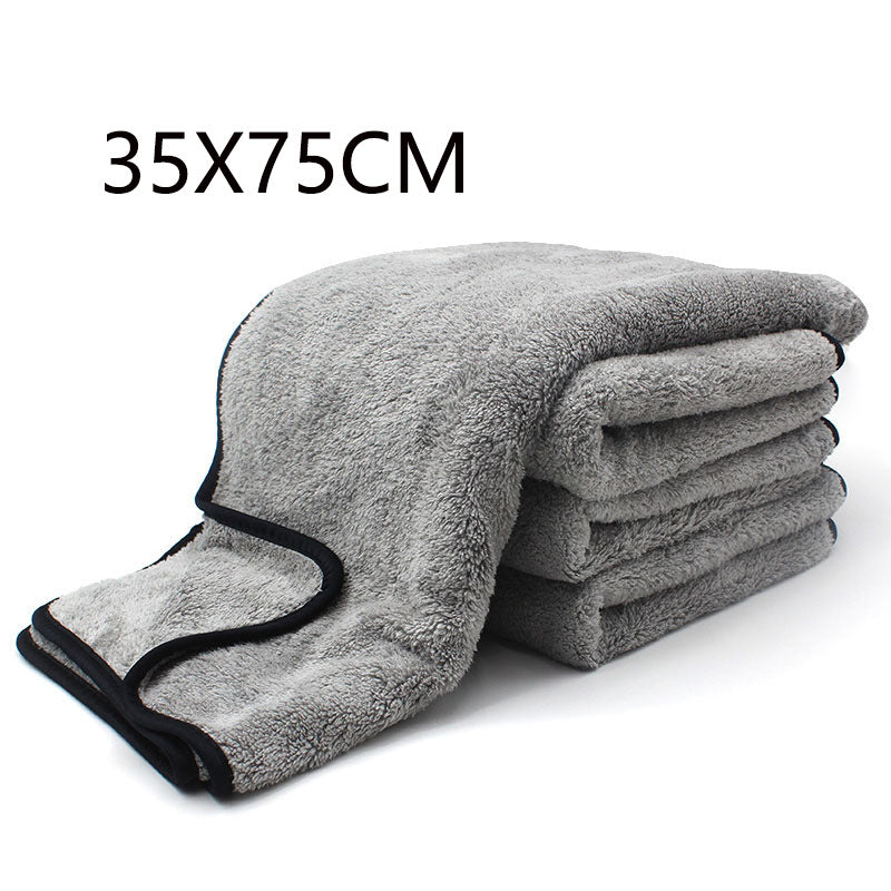 Car Wash Towel Coral Velvet Non-Shedding Wipe Cloth for Auto Cleaning