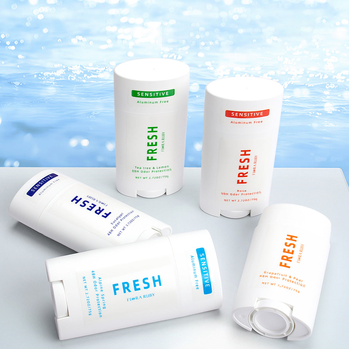 75g Underarm Deodorant Body Fragarance Sticks Aluminum-free To