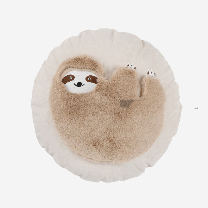 Children's Plush Sloth Sheep Pillowcase - Cartoon Kids Cushion Cover