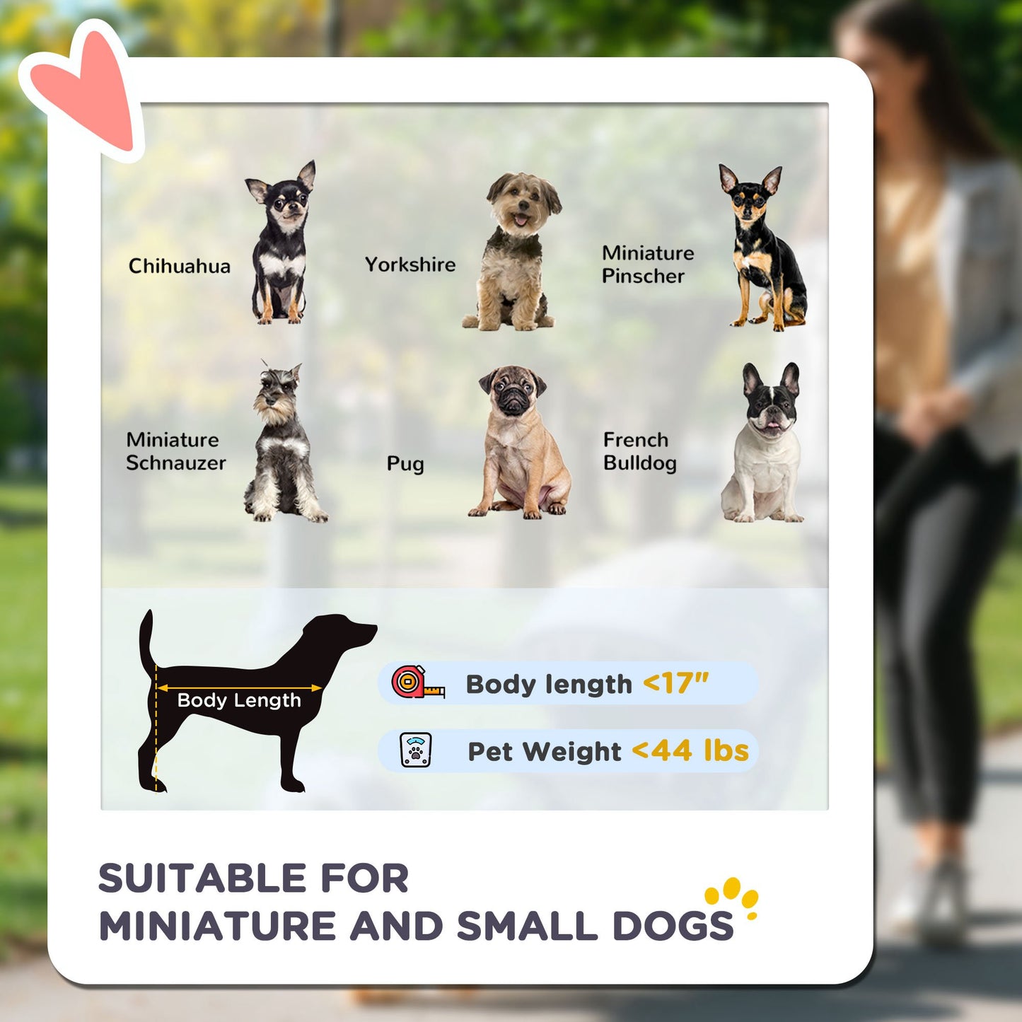Pet Stroller for Small to Medium Dogs with 3 Large Wheels, Adjustable Canopy, Safety Tether
