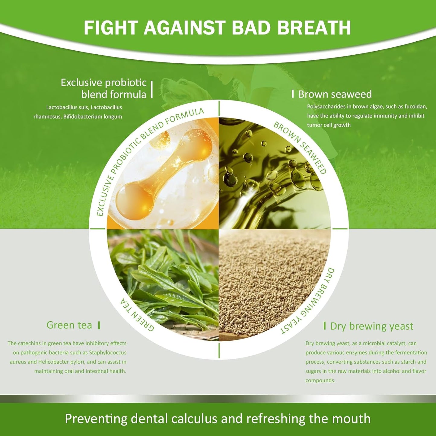 Pet Dental Powder for Fresh Breath & Gum Health - 1PC