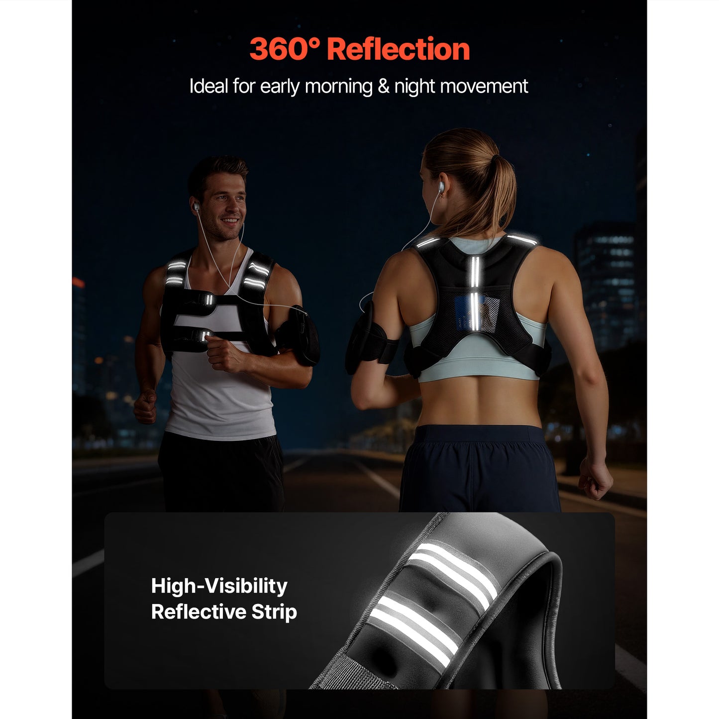 Weighted Vest 25 Lbs for Men Women - Adjustable Body Weight Training Equipment