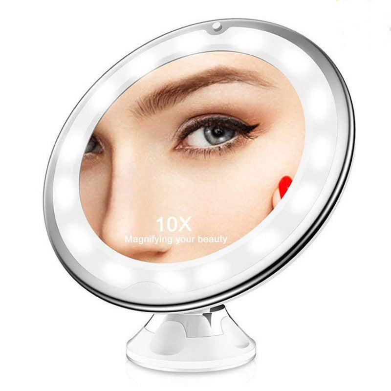 LED Makeup Mirror with Supplement Light - Touch Control, White
