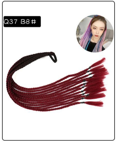 Three-Strand Braid Wig - 24 inch Gradient High-Temp Fiber