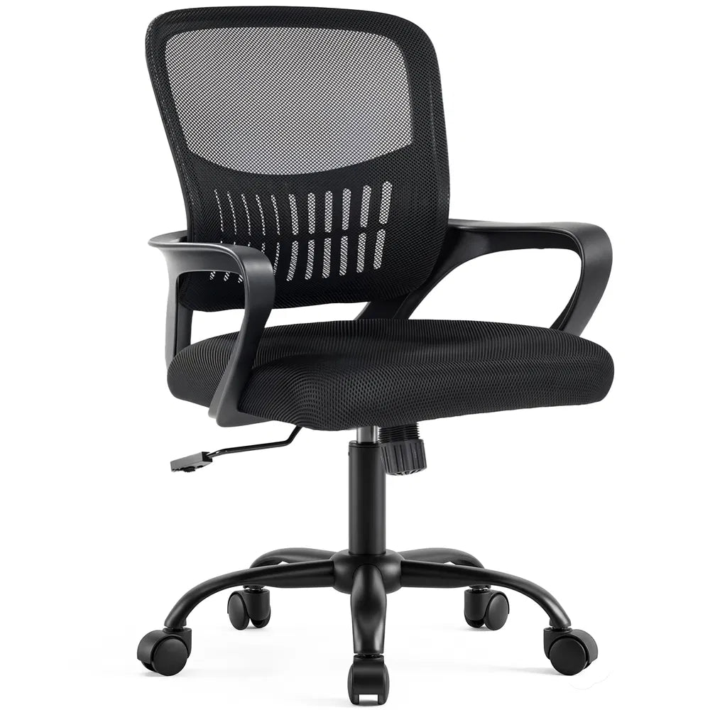 Ergonomic Adjustable Rotating Computer Desk Chair with Armrests