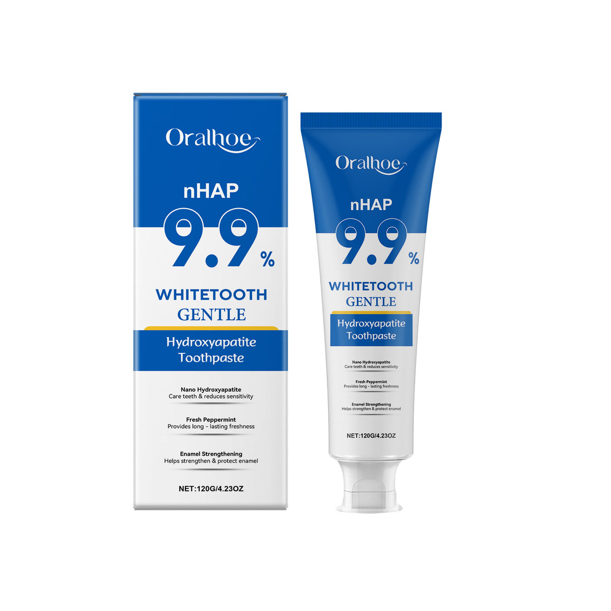 Gentle Mint Whitening Toothpaste 120g - Enamel Protection & Fresh Breath