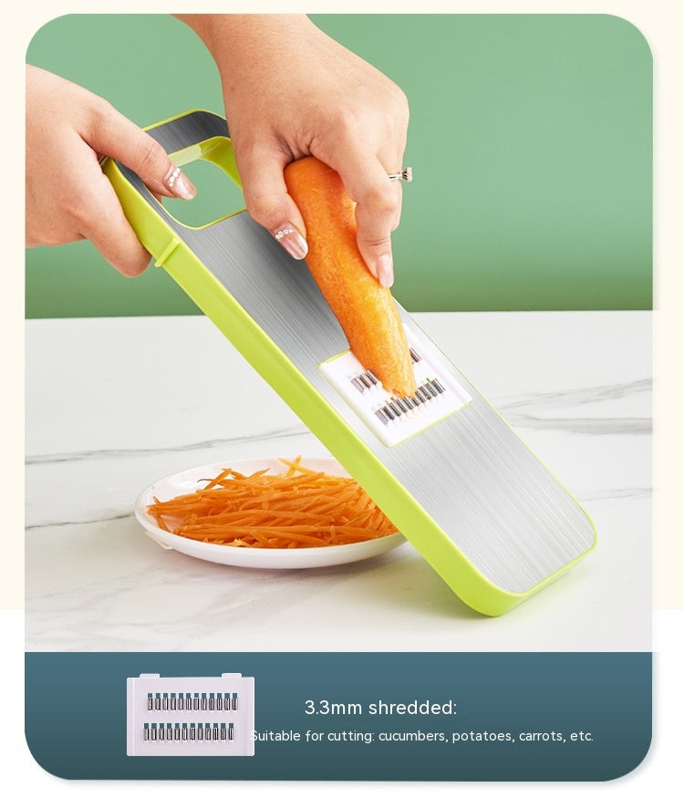 Multi-Function Vegetable Chopper with Stainless Steel Cutter and Storage