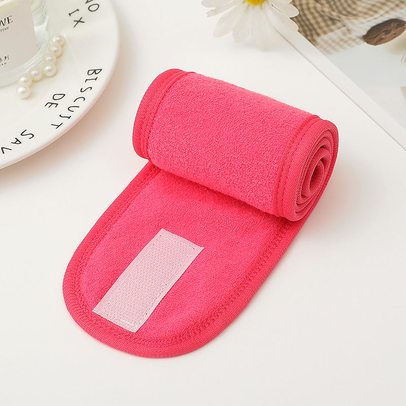 Velcro Sports Face Wash Headband Double Layer Makeup Headband