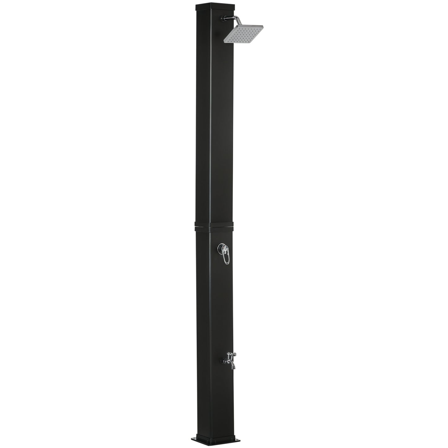 10.6 Gallon Solar Heated Outdoor Shower with Foot Rinse