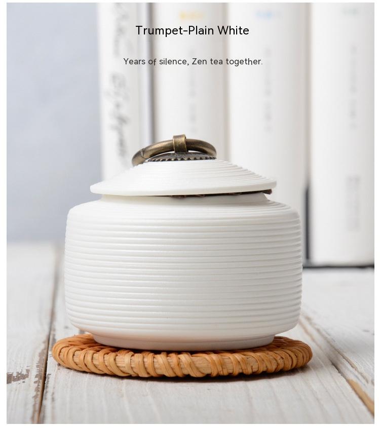 Retro Stoneware Sealed Tea Storage Canisters - Moisture-Proof Ceramic Jars