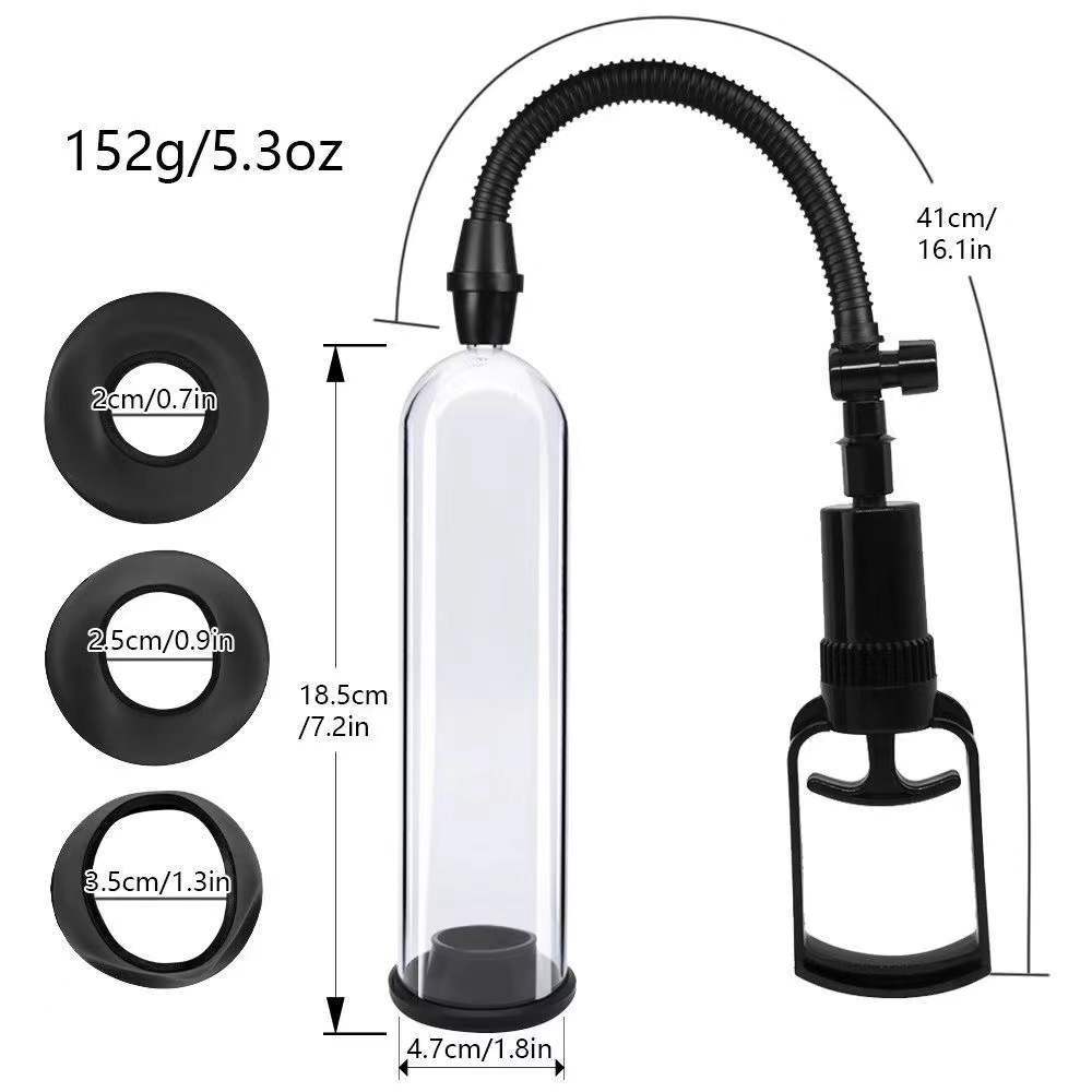Men's Negative Pressure Penis Booster Exercise Device - Silicone Home Use