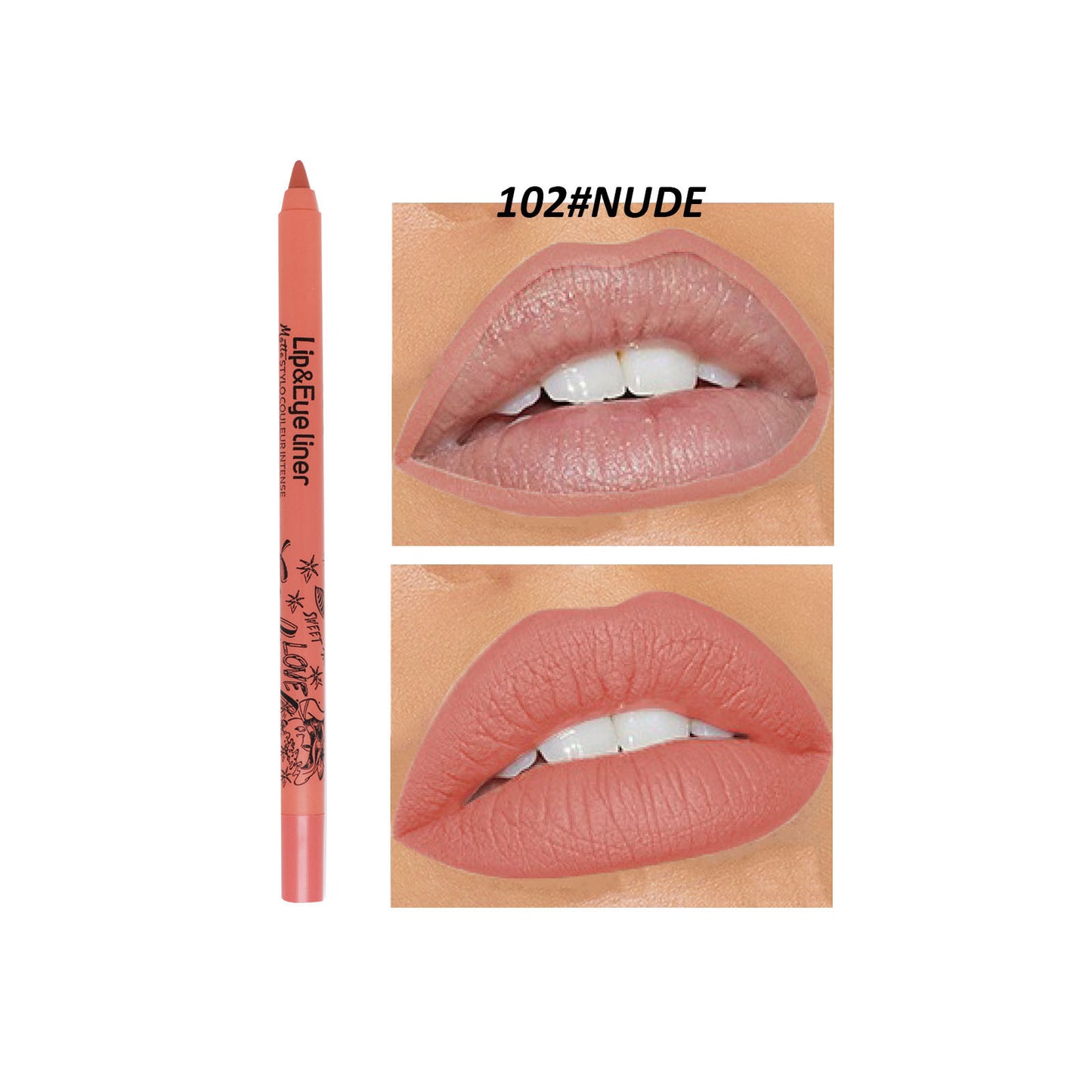 Matte Lip Liner - Discoloration Resistant Outline Lipstick 20 Colors