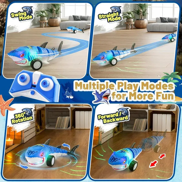 Remote Control Shark Car - 2.4GHz Stunt Drift Toy for Kids