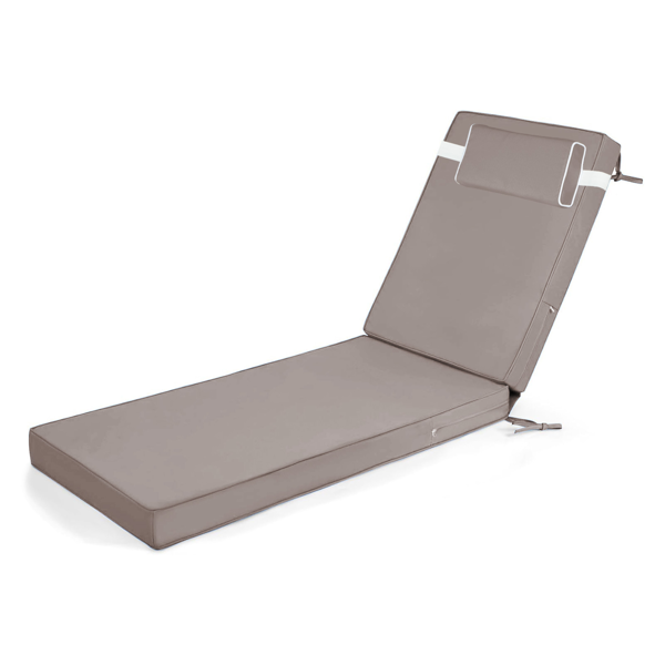 Waterproof Outdoor Chaise Lounge Cushion - 72x21x3 In.