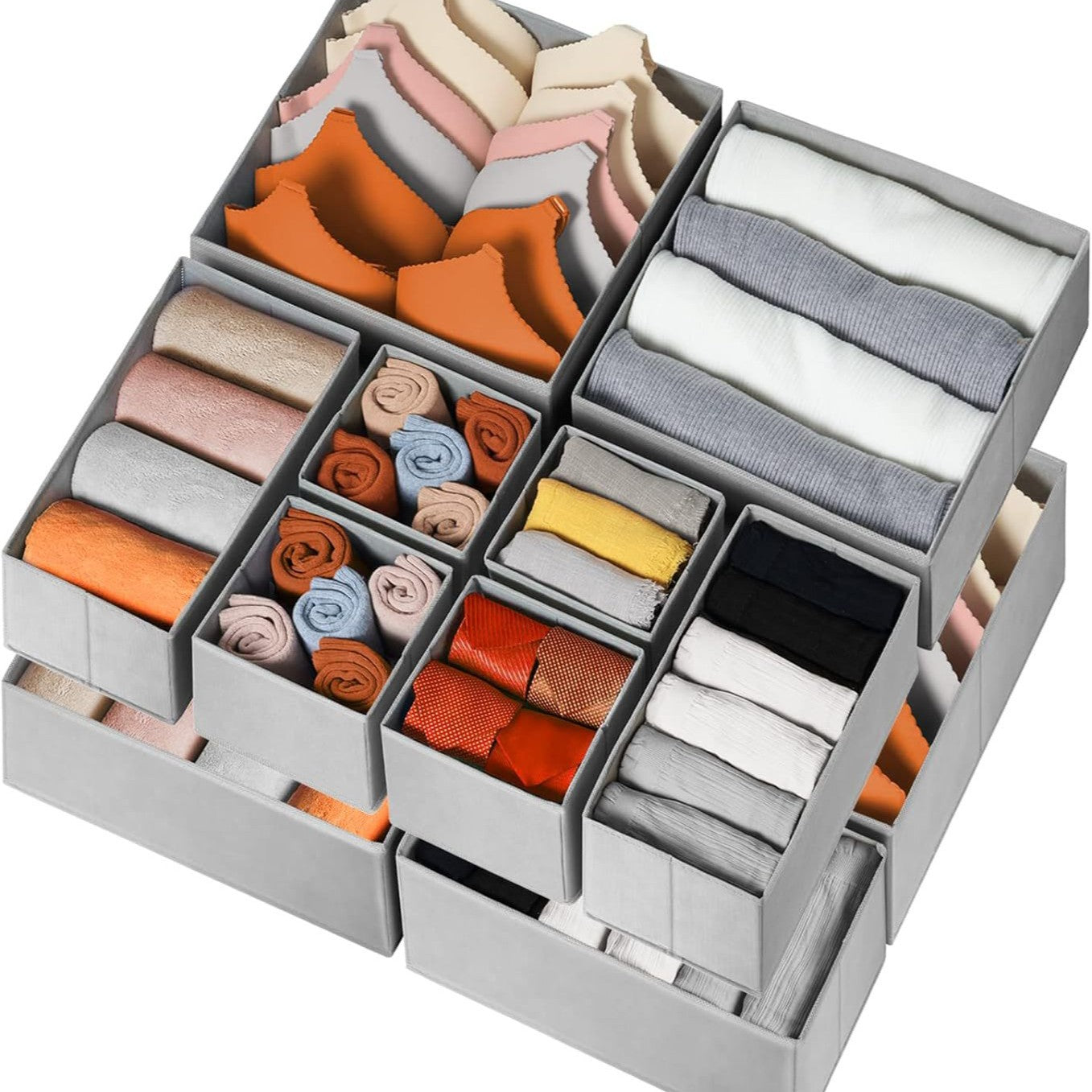 Fabric Storage Box Set - Uncovered Household Organization Containers