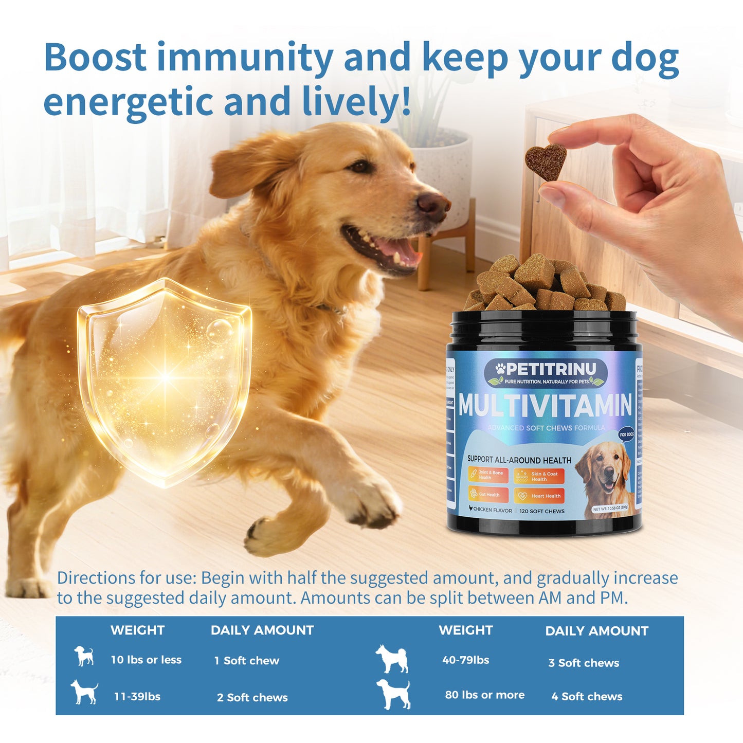 Multivitamins for Dogs - Pet Snacks for Health & Vitality