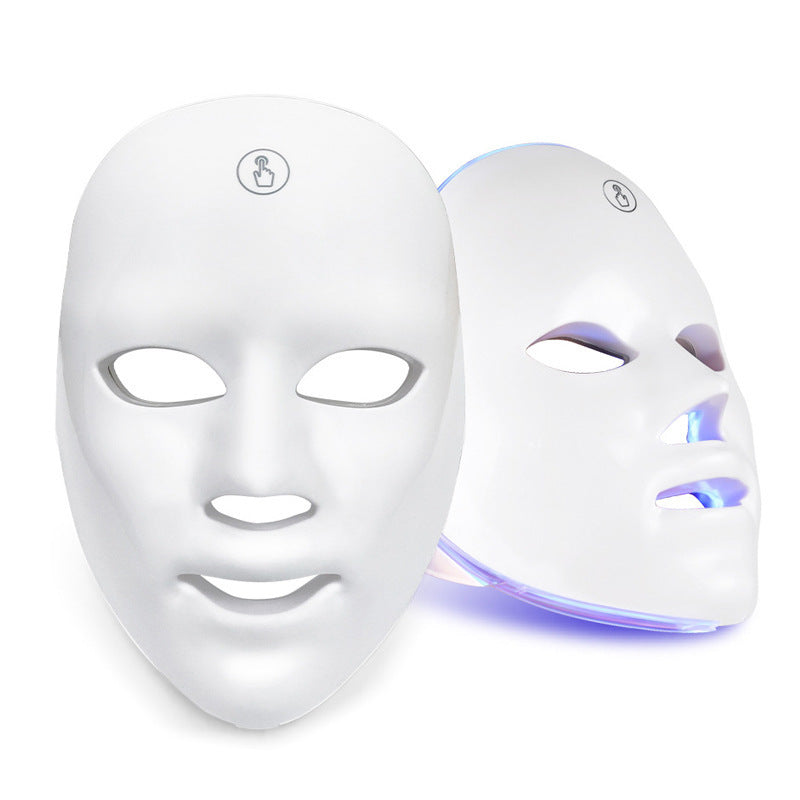 Rechargeable LED Beauty Mask with Color Light Therapy for Skin Rejuvenation