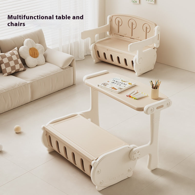 Children's Multifunctional Learning Desk and Chair Set - Modern Kids Furniture