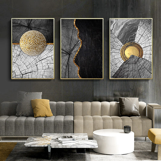 Abstract Geometric Canvas Wall Art Set - Modern Home Decor