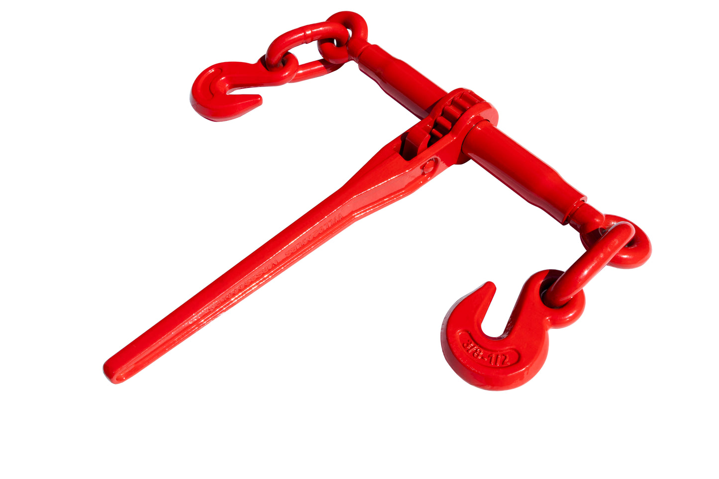 Heavy Duty Tow Chain Bridle with Hooks - 14FT Alloy Steel Recovery Chain - Red or Yellow