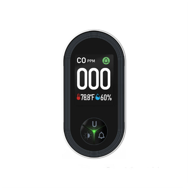 Carbon Monoxide Air Quality Detector with Alarm - Multiple Standards