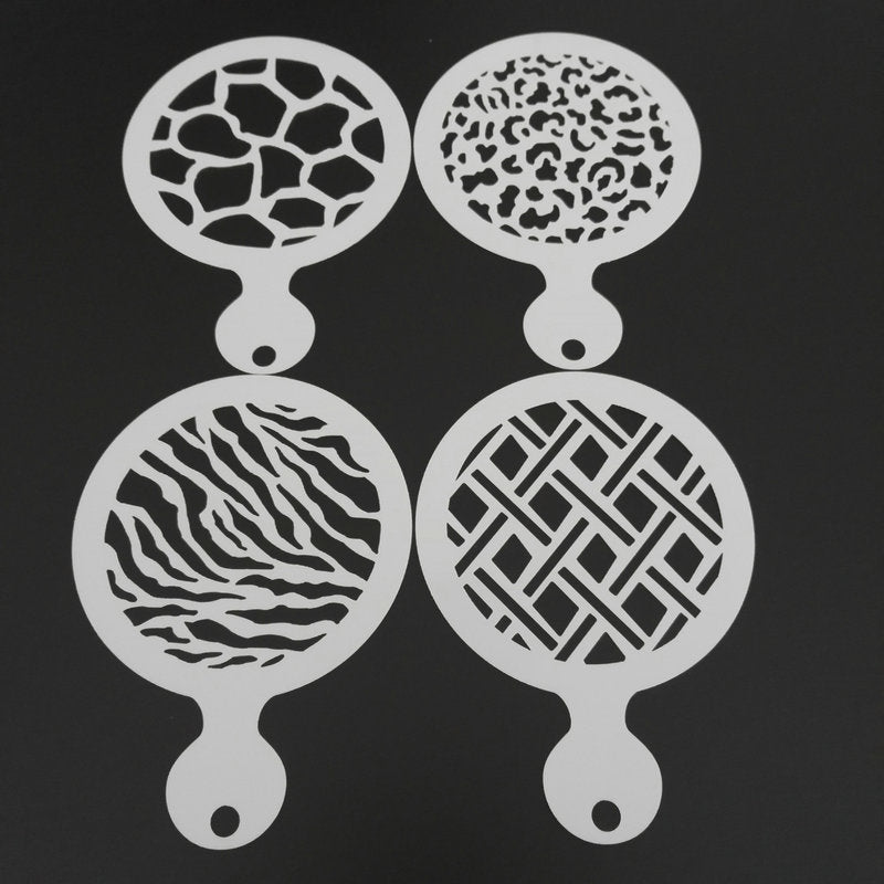 Baking & Cake Decorating Templates with Spray Mold - Assorted Patterns, 4-12 Pieces