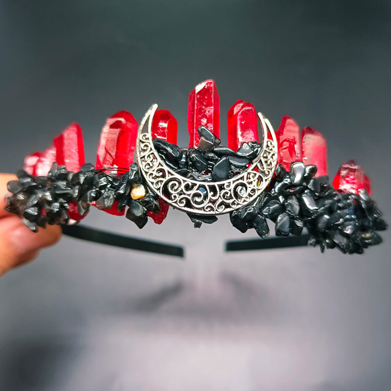 Crystal Hair Hoop - Handmade Electroplated Headband
