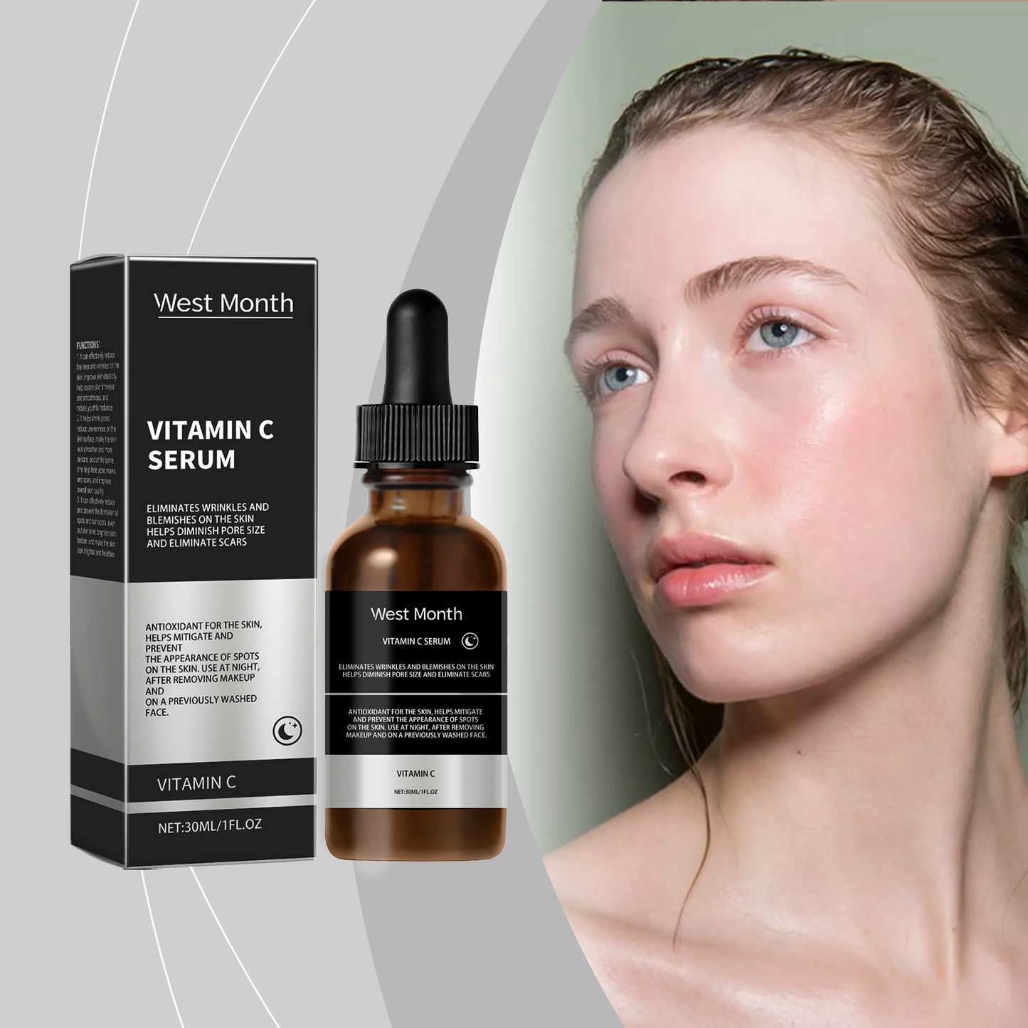 Vitamin C Face Serum with Niacinamide - Brightening & Pore Refining 30ml